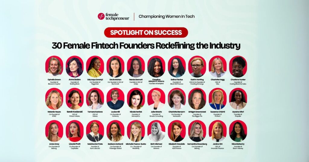 Top 30 female founders in fintech